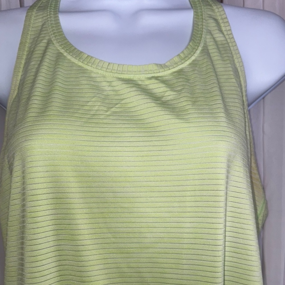 Athleta Green Tie Front Tank Top - Picture 2 of 7